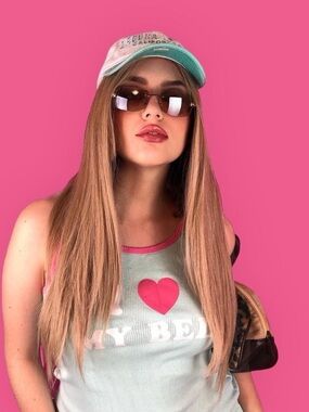 Y2K  I ❤️My Bed graphic tank top